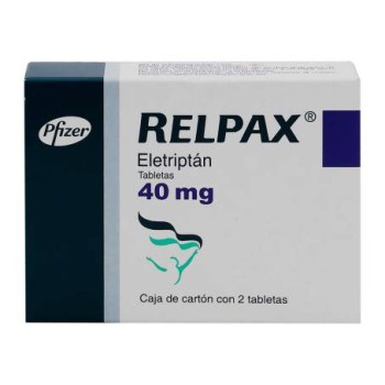 Buy RELPAX ELETRIPTAN HIDROBROMIDE 40 MG 2 TABS RELPAX ELETRIPTAN HIDROBROMIDE 40 MG 2 TABS