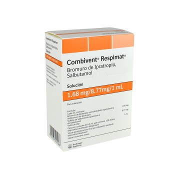 COMBIVENT RESPIMAT IPRATROPIUM BROMIDE, SALBUTAMOL 168 MG/8.77MG/1 ML 168 MG