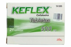 KEFLEX CEPHALEXIN 500 MG 21 TABS