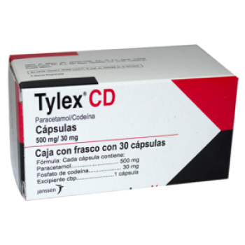 TYLEX CD CODEINE /PARACETAMOL 30/500 MG 30 CAPS