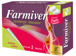 ALBENDAZOLE QUINFAMIDE GENERIC 150 MG / 200 MG 2 TABS
