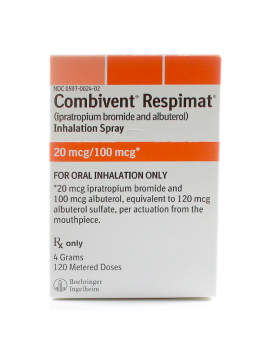 COMBIVENT RESPIMAT IPRATROPIUM BROMIDE, SALBUTAMOL 20 MCG/100MCG