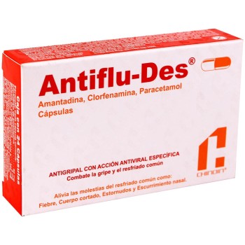 ANTIFLU - DES XL3 VR GENERIC / AMANTADINE / CLORPHENAMINE / PARACETAMOL / ANTIFLUDES 24 CAPS