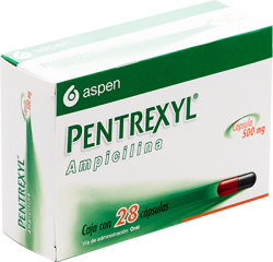 Buy PENTREXYL AMPICILLIN 500 MG 28 CAPS PENTREXYL AMPICILLIN 500 MG 28 CAPS