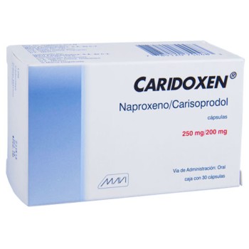 CARIDOXEN NAPROXEN CARISOPRODOL 250/200 MG 30 CAPS