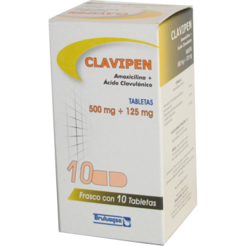 AUGMENTIN AMOSICILLINn & CLAVULANATE ACID GENERIC 500/125 MG 10 TABS
