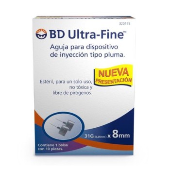 INSULIN PEN NEEDLES 8 MM 31 G 10 PEN