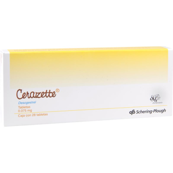 CERAZETT DESOGESTROL 0.075 MG / 28 TABS