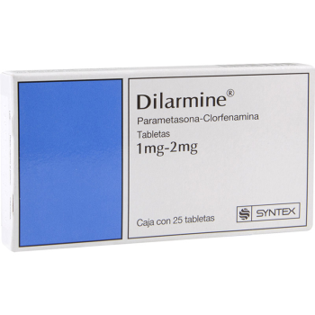 DILARMINE PARAMETHASONE CHLORPHENAMINE 1MG/ 2MG 25 TABS