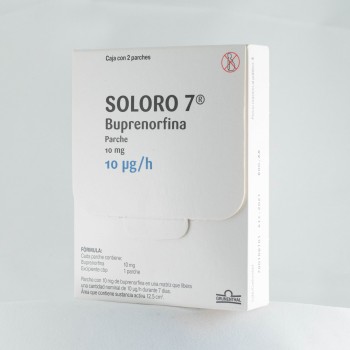 SOLORO 7 BUPRENORPHINE 10 MG 2 PATCHES