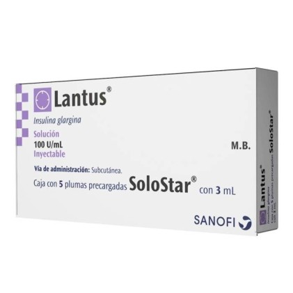 LANTUS INSULIN GLARGINE PRE FILLED PEN 100UI/ml 5x3 ML