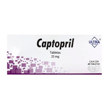 CAPOTEN CAPOTENA CAPTOPRIL GENERIC 25 MG 30 TABS.