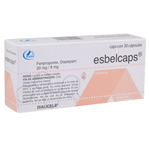 ESBELCAPS FENPROPOREX AND DIAZEPAM 20 /6 MG 30 CAPS
