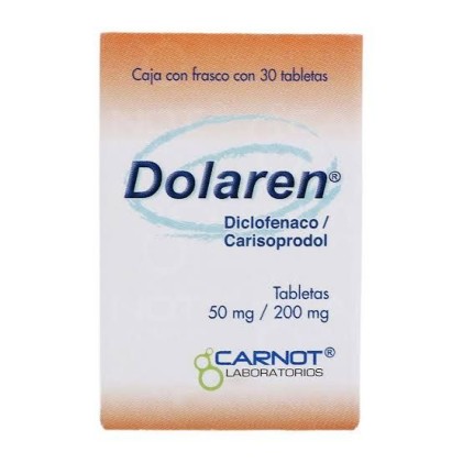 DOLAREN CLARISOPRODOL DICLOFENAC 50/200 MG 30 CAPS
