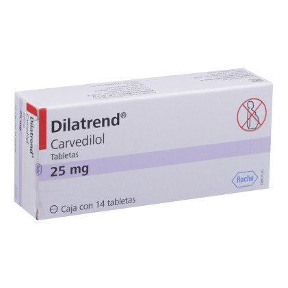 CARVEDILOL DILATREND 25 MG 14 TABS