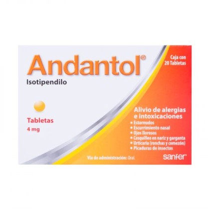 ANDANTOL ISOTIPENDILO  4 MG 40 TABS