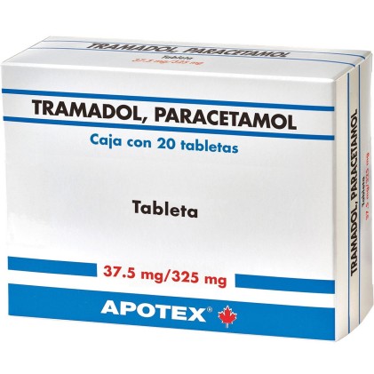 TAFITRAM TRAMADOL ACETOMINOPHEN GENERIC 325 MG/37.5 MG 20 TABS