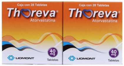 THOREVA ATORVASTATIN 40 MG 28 TABS