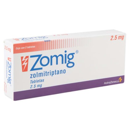ZOMIG ZOLMITRIPTAN 2.5 MG 2 TABS