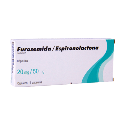 LASILACTONE SPIRONOLACTONE FUROSEMIDE GI 20MG/50MG 16 CAPS