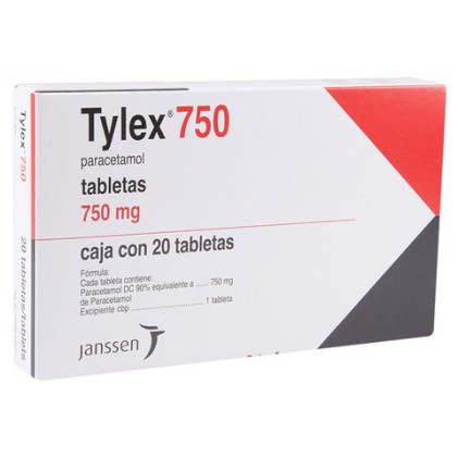 TYLEX ACETAMINOPHEN 750 MG 20 TABS