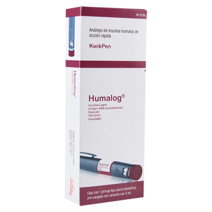HUMALOG INSULIN PEN JGA 100UI/ML 3 ML