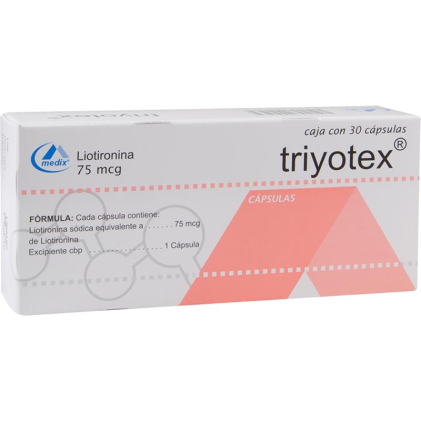 CYTOMEL TRYTOMEL TRIYOTEX LIOTHYRONINE SODIUM 75 MCG 30 CAPS