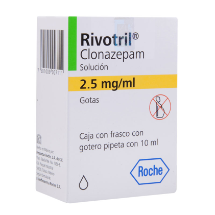 KLONOPIN RIVOTRIL CLONAZEPAM DROPS 2.5MG/ 1ML 10ML SOLUTION