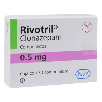 KLONOPIN RIVOTRIL CLONAZEPAM 0.5 MG 30 TABS