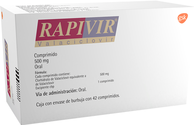 VALTREX RAPIVIR VALACYCLOVIR  500 MG 42 TABS