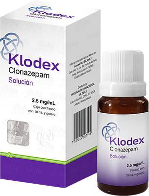KLONOPIN KLODEX CLONAZEPAM DROPS 2.5MG/ 1ML 10ML SOLUTION