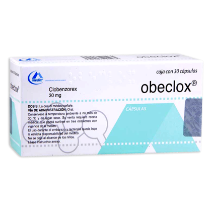 OBECLOX CLOBENZOREX 30 MG 30 CAPS