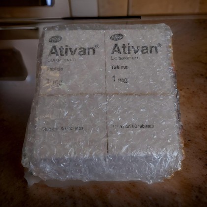 ATIVAN LORAZEPAM 1 MG 40 TABS.