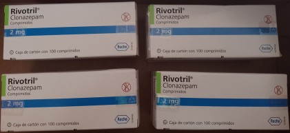 KLONOPIN RIVOTRIL CLONAZEPAM 2 MG 100 TABS